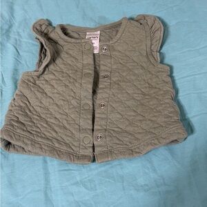 Carter's Olive Quilted Baby Vest